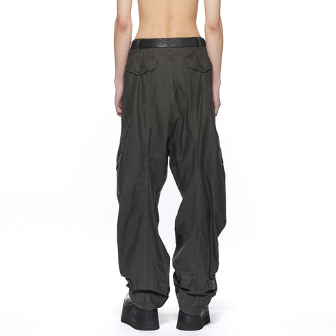 JULIUS 917PAM15 Dark Khaki / Tourer Wide Pants
